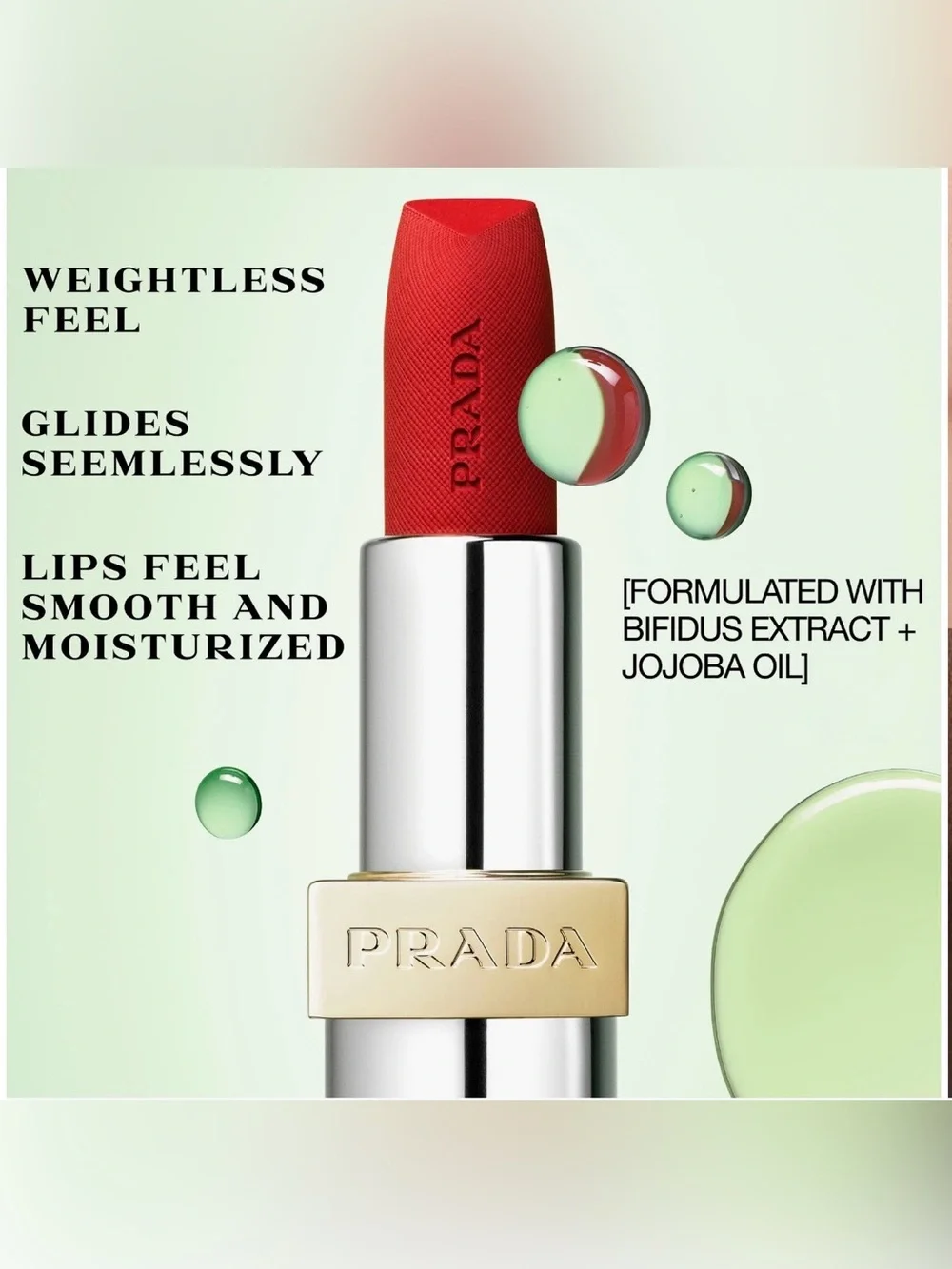 Prada Monochrome Hyper Matte Lip Color in Arancio - Brand New in the Box!